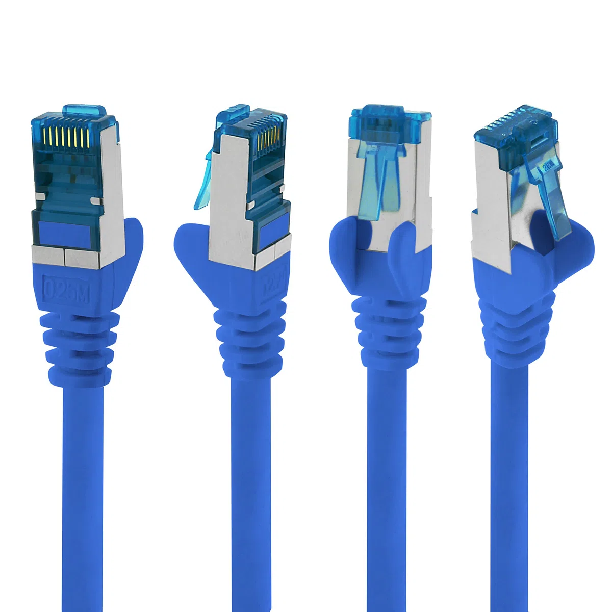 1aTTack.de 1m - CAT.6 - Cavo di rete LAN Ethernet Gigabit RJ45 CAT 6 Cavo patch A 10000 Mbit s Sftp Pimf 500 MHz compatibile con CAT5 CAT6 CAT7 Cat8 blu - 5 pezzi