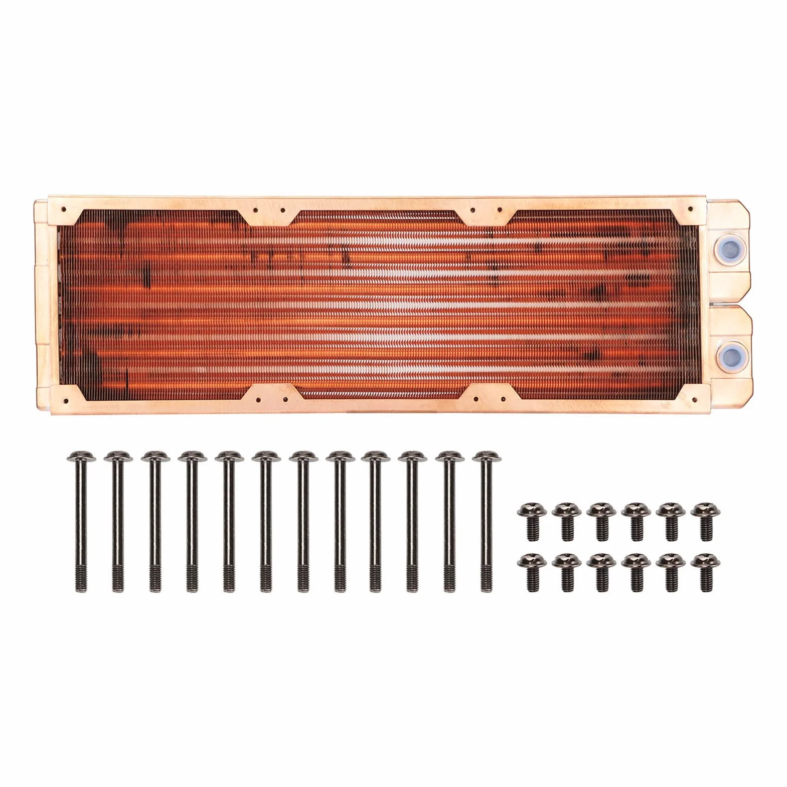 Radiatore in Rame CPU di Raffreddamento Ad Acqua, Filettatura G1/4 Forte Dissipazione del Calore CPU Silenziosa Kit di Raffreddamento Ad Acqua per Computer (120 Mm)
