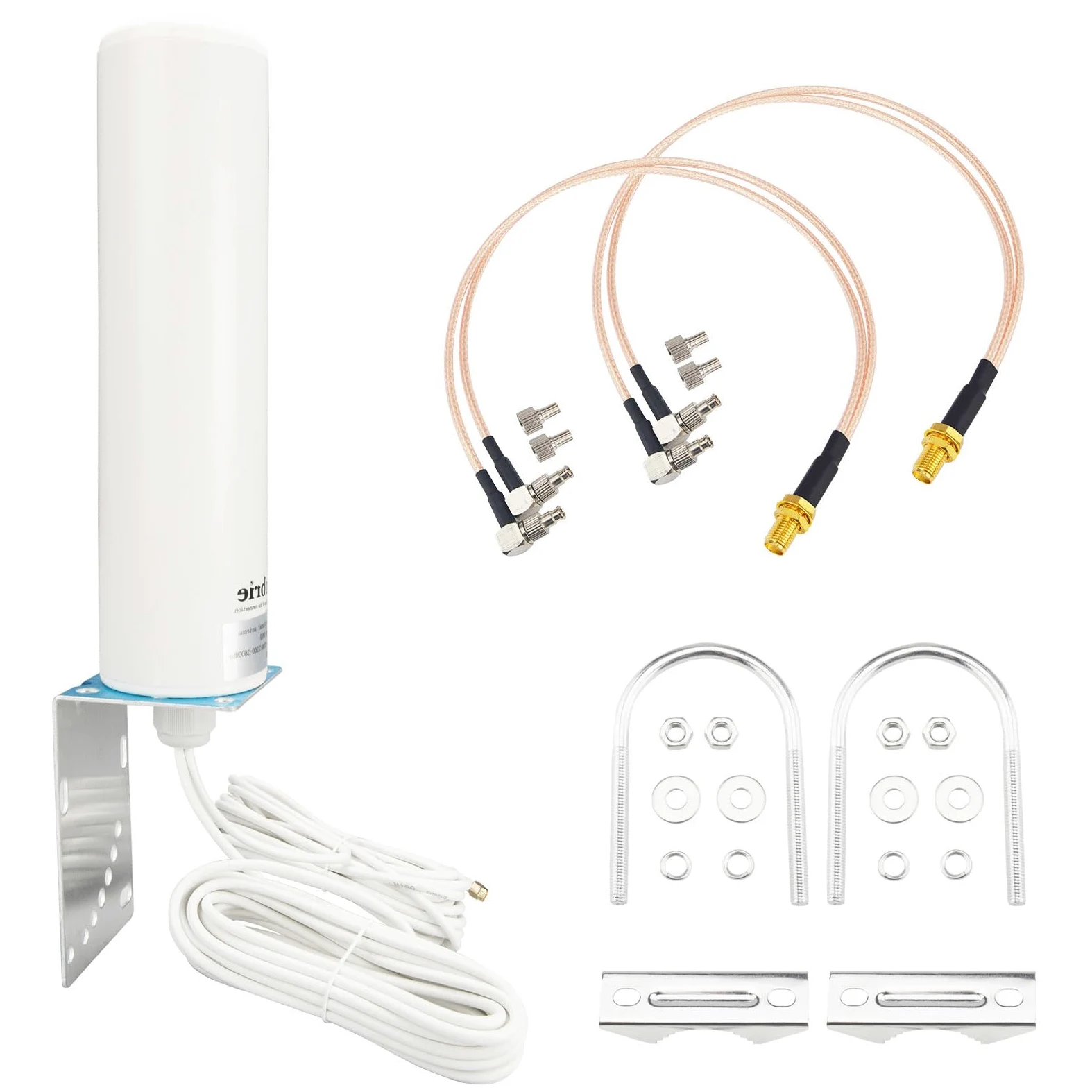 Antenna WiFi 4G 5G LTE ad alto guadagno 10dBi Antenna omnidirezionale esterna 698-3800MHZ Router Modem Gateway Antenne Dual SMA maschio 16.4Ft RG58 Cavo+SMA femmina a doppio connettore maschio