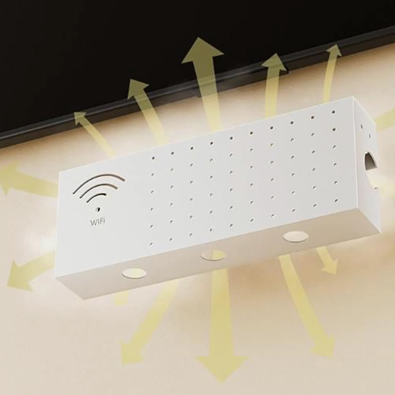 Copri Router Copertura Multifunzionale da Parete in Acciaio al Carbonio | Cabinet Per Router WiFi per Connessione Rete Presa Uscita Organizzatore Cavo Soggiorno TV Scrivania
