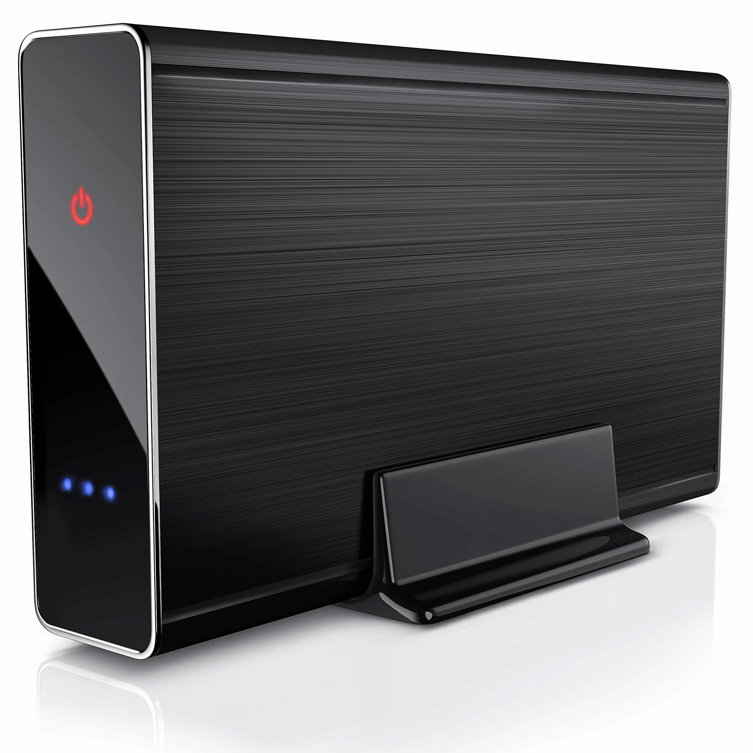 CSL - Case per Hard Disk 3.5 Pollici Esterno USB 3.0 - Custodia in Alluminio- per SSD e HDD - SATA - UASP - Super Speed 5 Gbit s - Plug e Play - Hot-Plug - con Alimentatore Incluso - Nero - Offerta