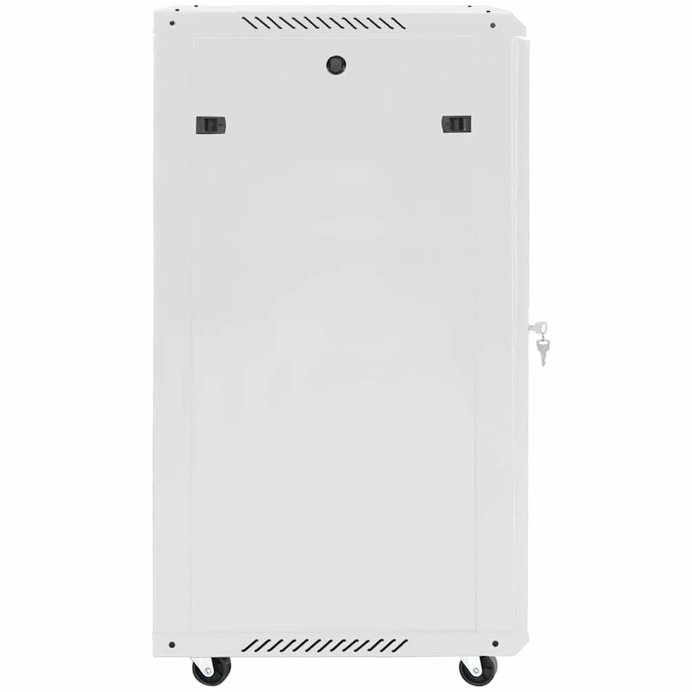 Armadio di rete 15U da 19 pollici, 60 x 45 x 86 cm, con serratura, alloggiamento da parete per tecnologia di rete IT