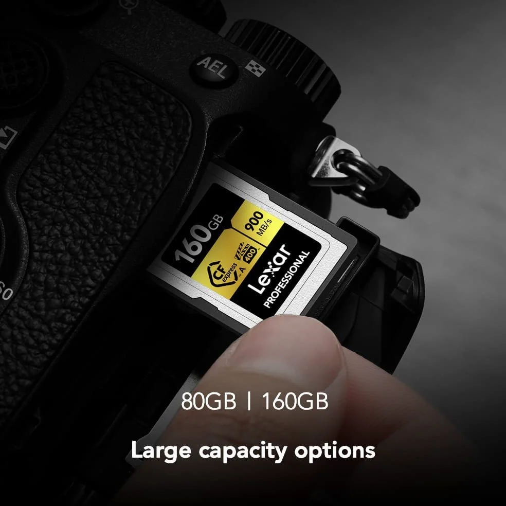 Lexar Scheda Cfexpress 80GB tipo A Professional Serie ORO, nero