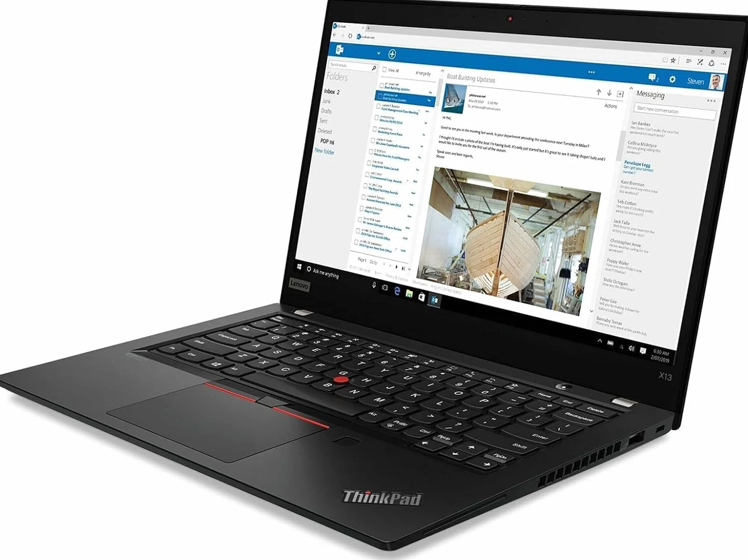 Lenovo ThinkPad X13 Gen 1 Business Laptop, notebook da 13,3 pollici FHD, Intel Core i5-10210U, 8 GB di RAM, SSD da 512 GB, Tastiera QWERTY giapponese, Windows 11 Pro (ricondizionato)