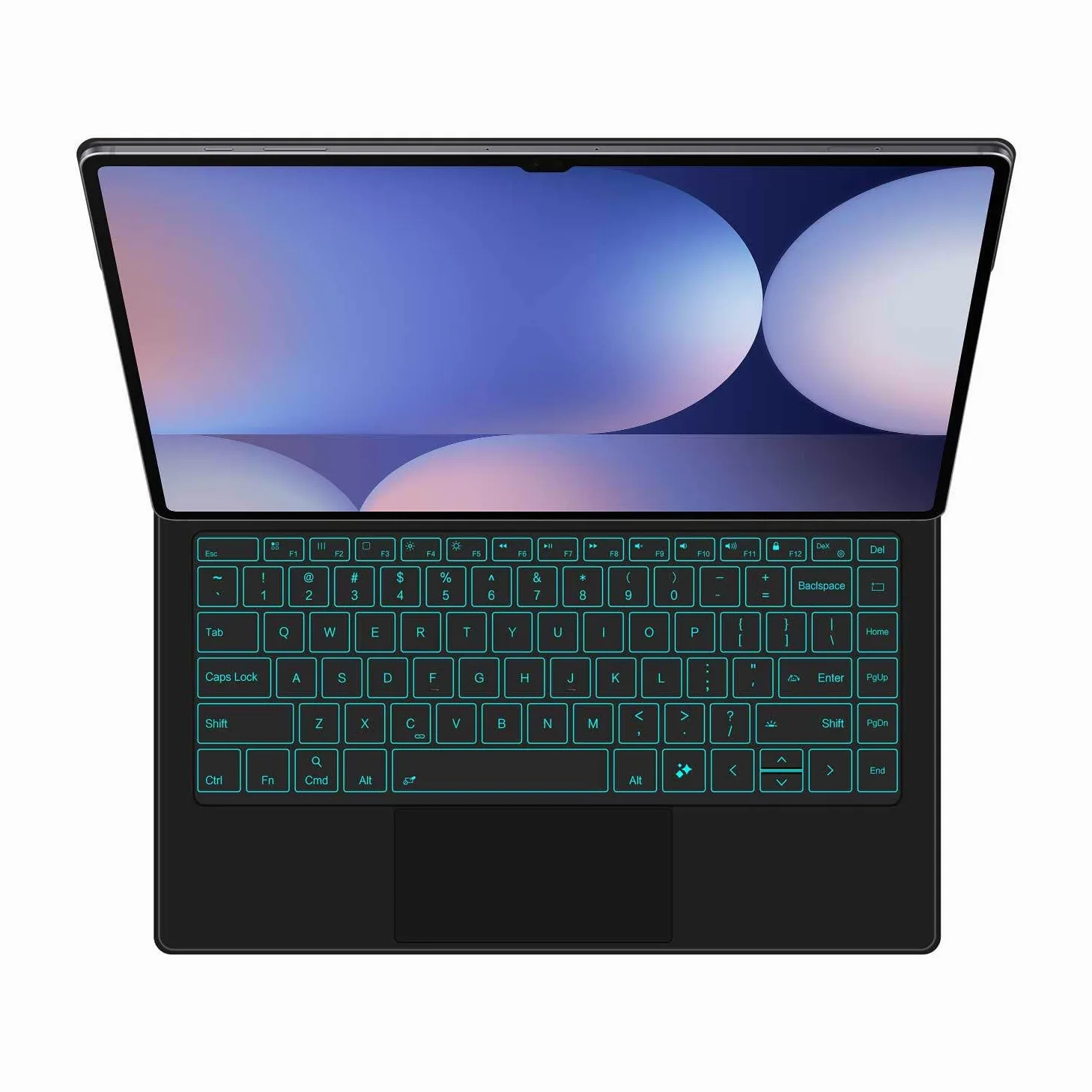 Custodia con Tastiera per Samsung Galaxy Tab S8 Ultra 14.6'' 2022, Supporto a Sbalzo Magnetico Galleggiante, Custodia Protettiva Ultrasottile con Tastiera Retroilluminata