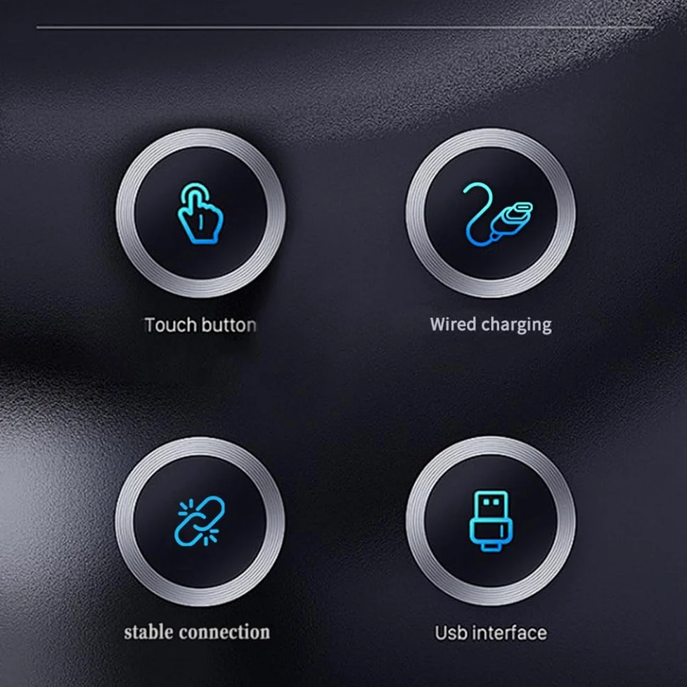 Trackpad Multi-Touch con USB, mouse sottile per computer desktop/laptop/notebook, nero