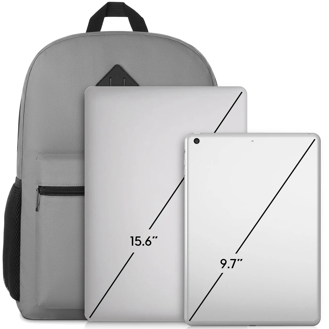 YAMTION Zaino per computer portatile, zaino con porta USB per lavoro universitario