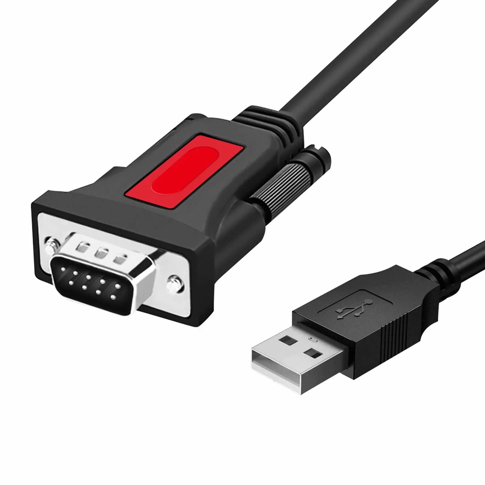 Cavo USB a seriale R/S/232, cavo seriale da USB a DB9 maschio con chipset PL2303 Adattatore da USB a seriale R/S-2/32 a 9 pin per Windows 11/10/8.1/7/Vista/XP e Mac OS (1.5 m)
