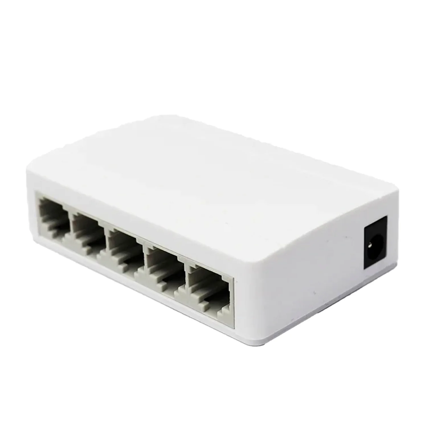 Switch Ethernet Gigabit a 5 porte, 10/100/1000 Mbps, per scrivania, Plug & Play, MDI/MDIX automatico, hub LAN RJ45 per ufficio a casa (1000 Mbps-USPlug)