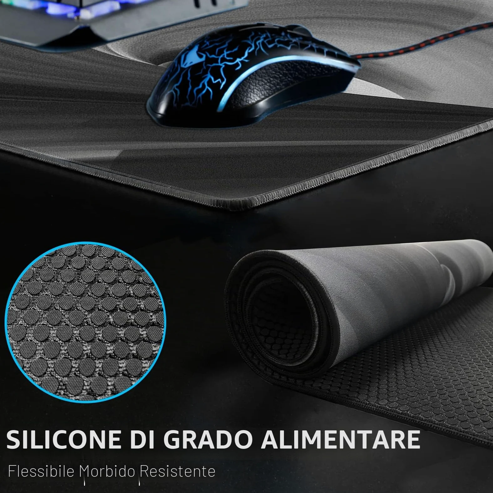 X-Raypad Aqua Control ZERO AC0 Gaming Mouse Pad, Tappetino per mouse ad altissima precisione con perfetta velocità e capacità di controllo (AC0 nero, 500 x 500 x 4 mm)