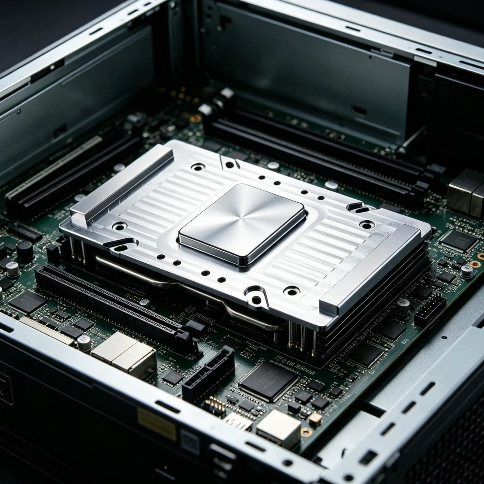 Alluminio Diffusore di Calore Dissipazione Termica Piastra Radiatore Sostituzione per V100 SXM2 GPU Accessori Scheda Grafica Intelligence Driver di Raffreddamento