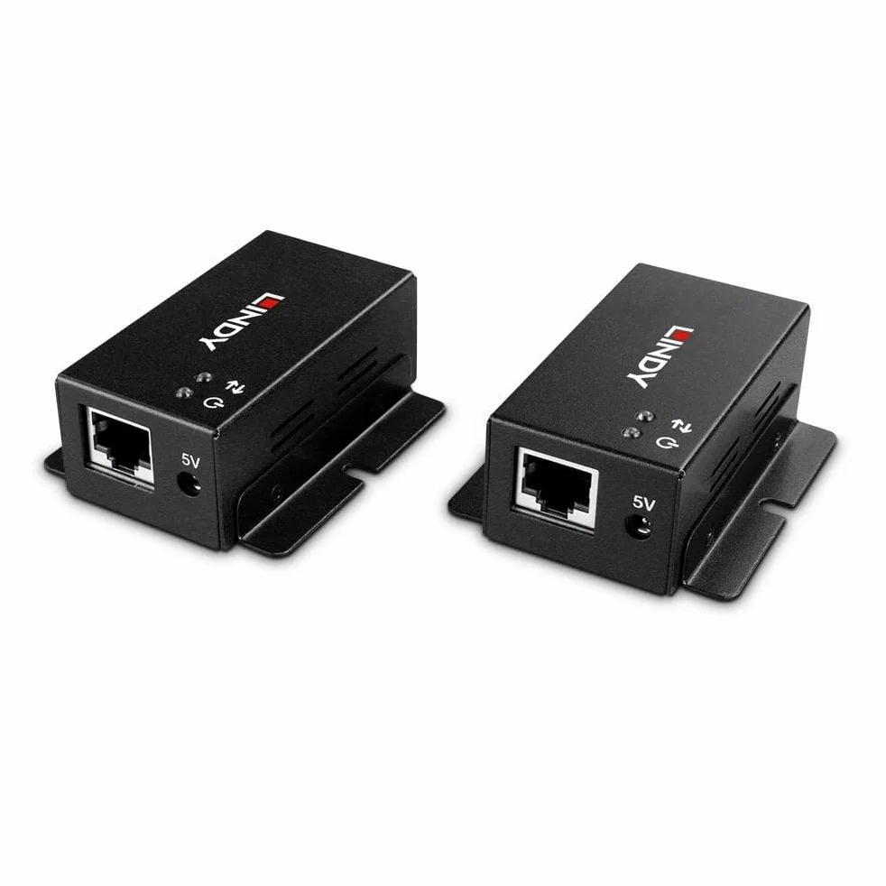 LINDY 43386 Estensore a 2 porte USB 2.0 da Cat.6 a 50 m