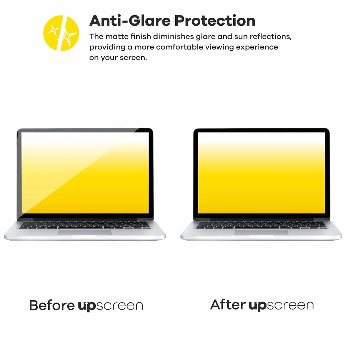 upscreen Pellicola Vetro per Yodoit PTM17 17.3" | , Opaca Protezione Schermo Made in Germany, Anti-Riflesso 9H Durezza Hybrid Glass Antigraffio