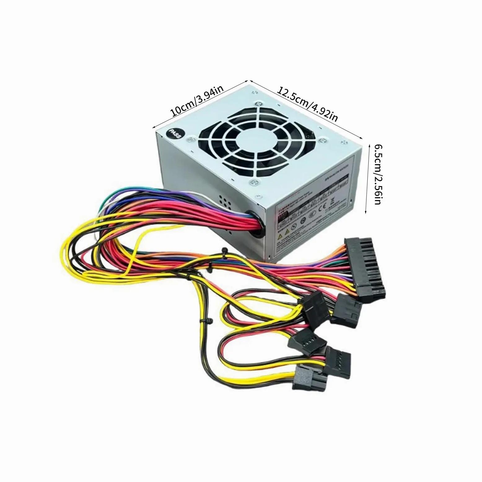 Generico Alimentatore per Computer MATX250 da 250 W con Ampia compatibilità tensioni per Alimentatore Compatto per Case Computer