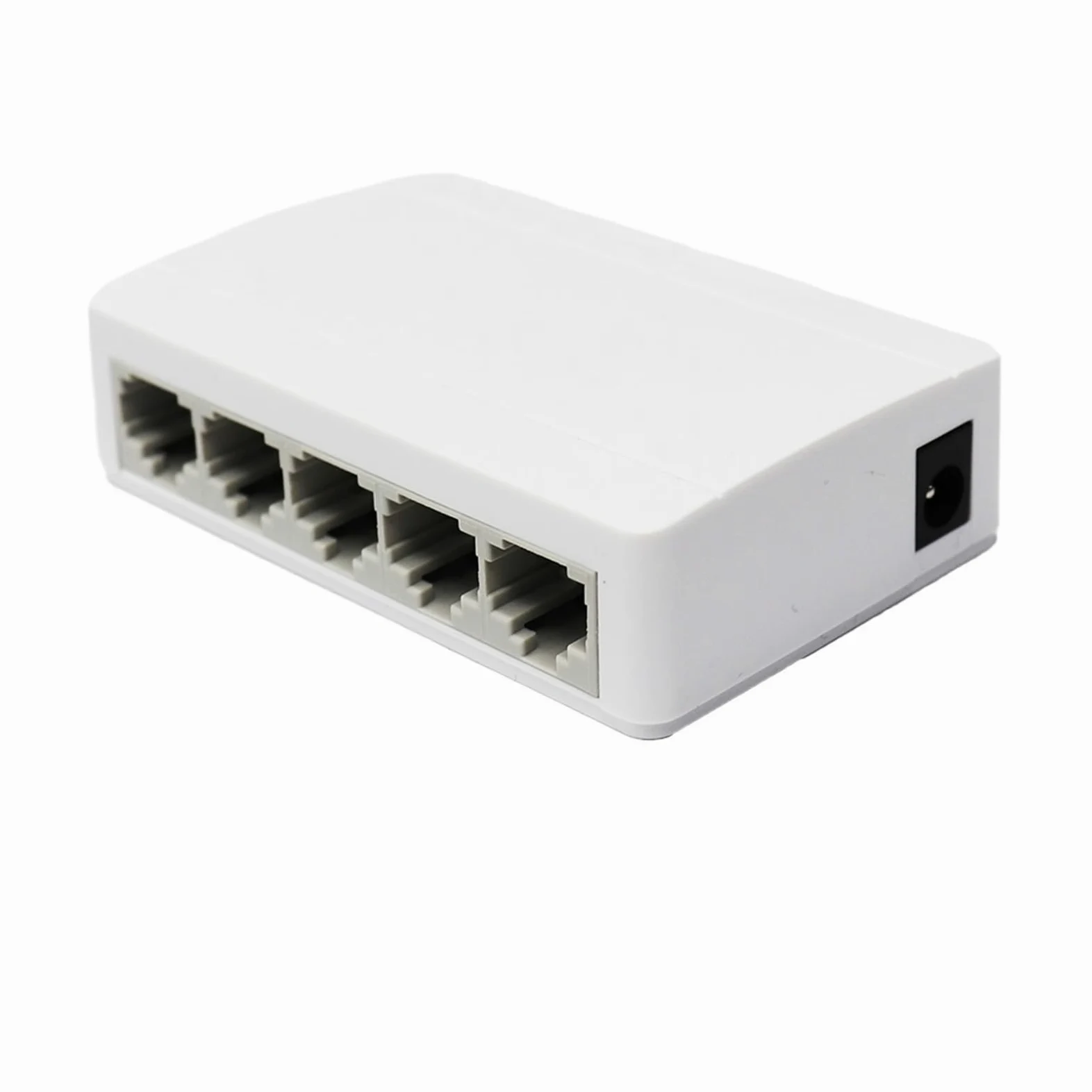 Switch Ethernet Gigabit a 5 porte, 10/100/1000 Mbps, per scrivania, Plug & Play, MDI/MDIX automatico, hub LAN RJ45 per ufficio a casa (1000 Mbps-USPlug)
