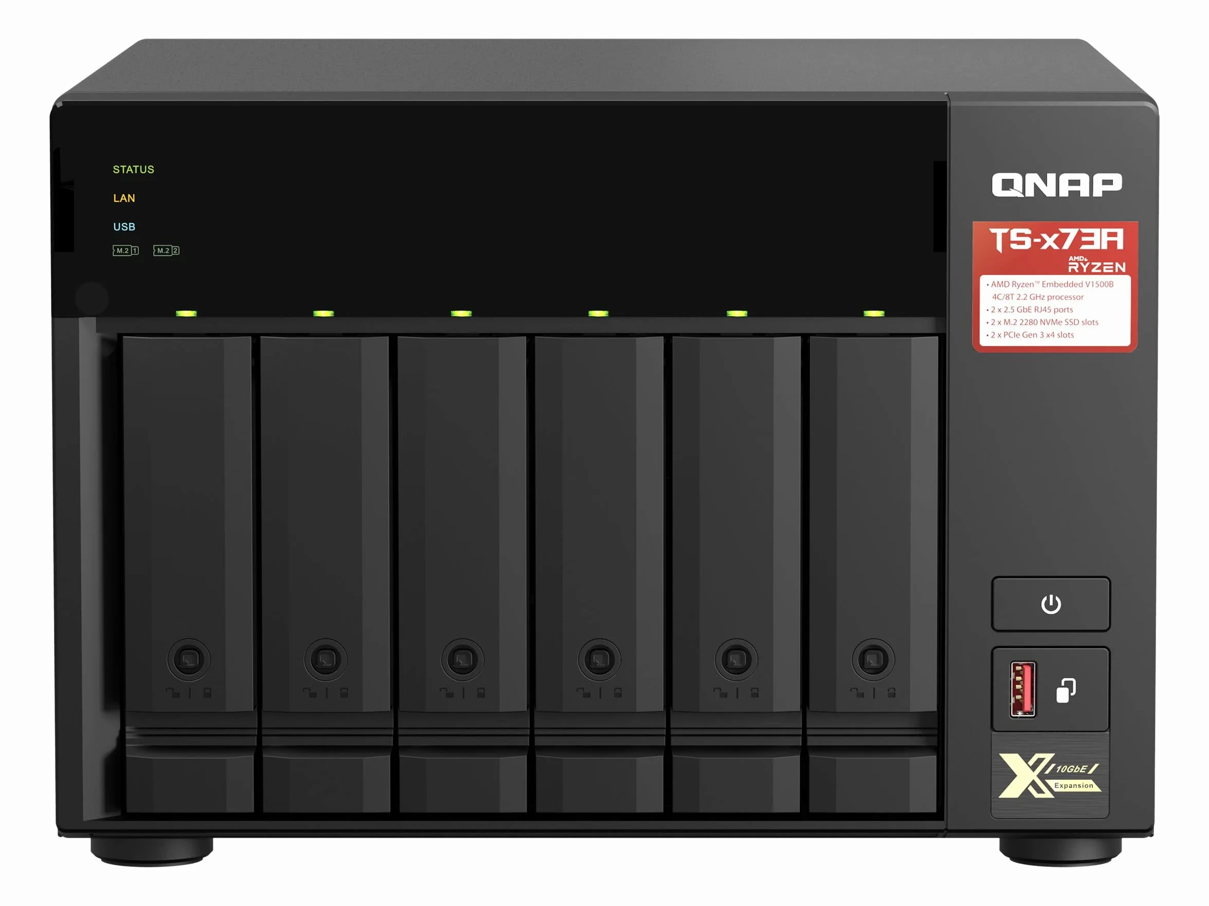 QNAP TS-673A-8G Serveur NAS 6 Baies