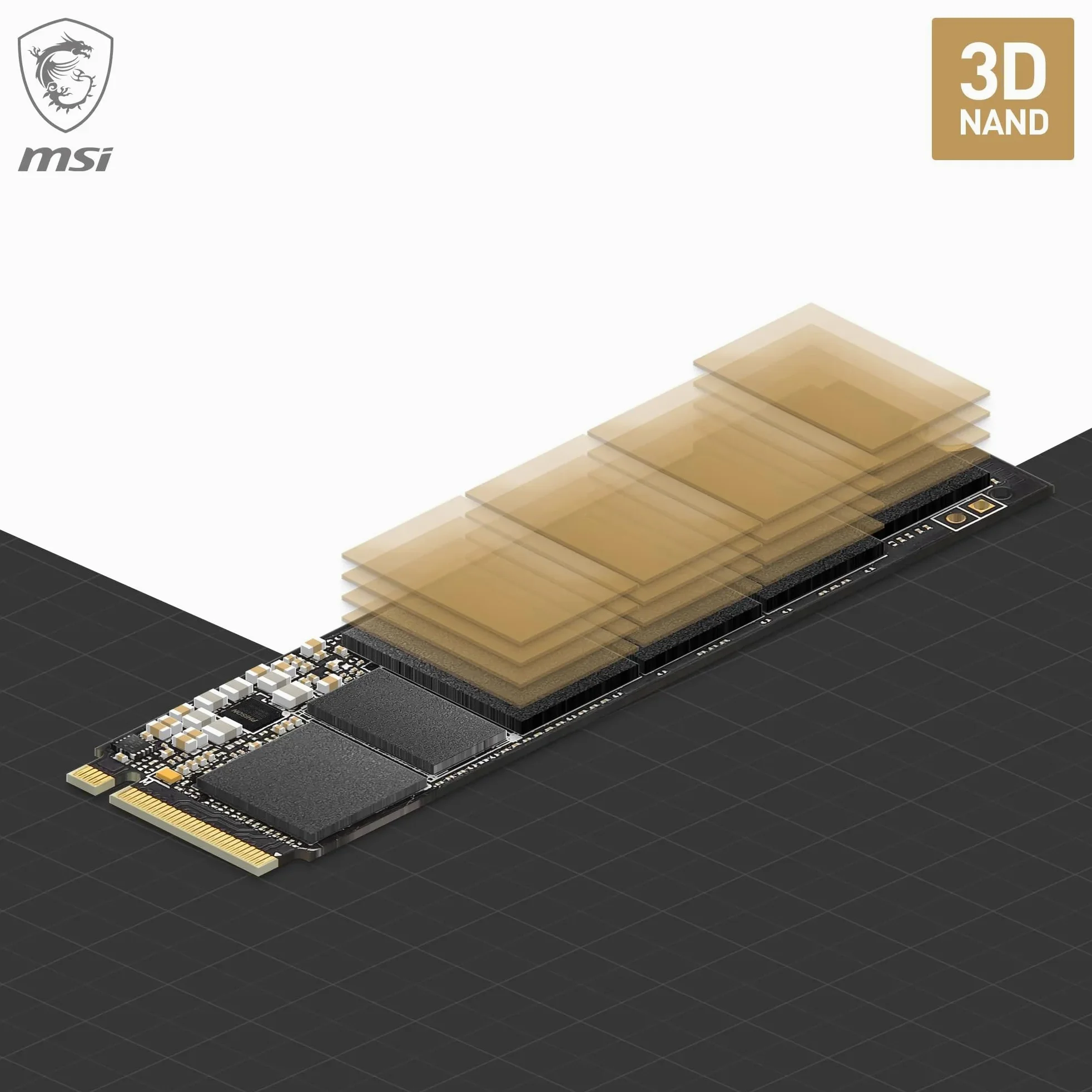 MSI SPATIUM M480 PRO SSD 1TB – SSD Interno M.2 NVMe PCIe 4.0, 7400 MB/s in Lettura & 6000 MB/s in Scrittura, 3D NAND, Sicurezza Dati Integrata, Center – Garanzia 5 Anni (700 TBW)