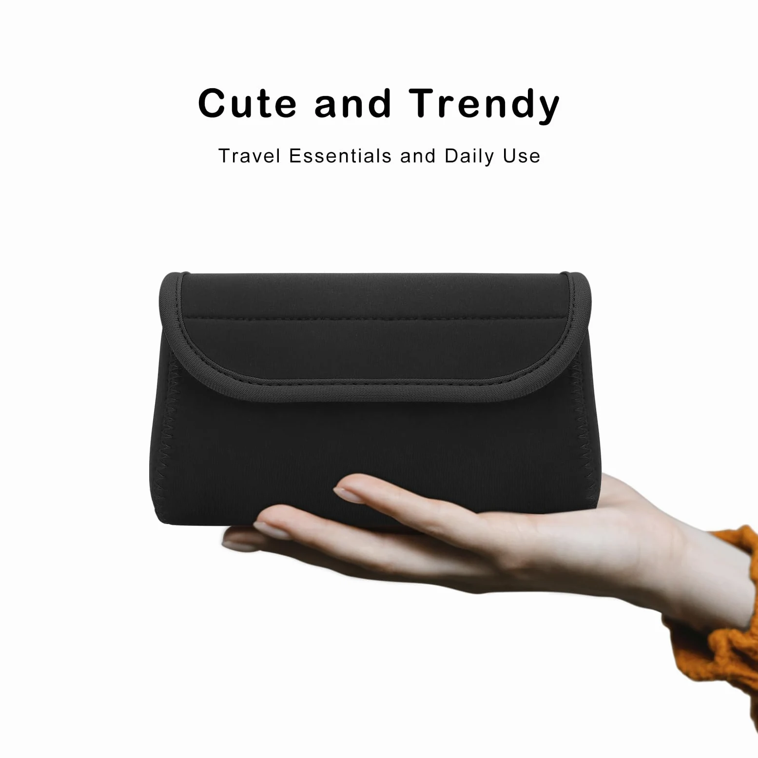 Piccola custodia tecnologica in neoprene, borsa organizer per cavi da viaggio, accessori elettronici, borse per il trasporto di alimentatori MacBook, power bank, mouse wireless, caricabatterie