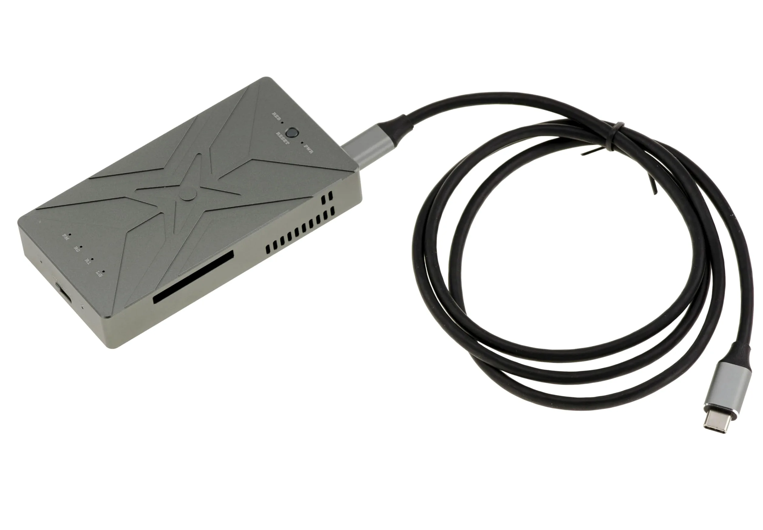 KALEA-INFORMATIQUE Alloggiamento in alluminio USB 3.2 20G per 2 SSD M2 NVMe, standalone o cluster Raid 0 1 Large. con ventola di raffreddamento