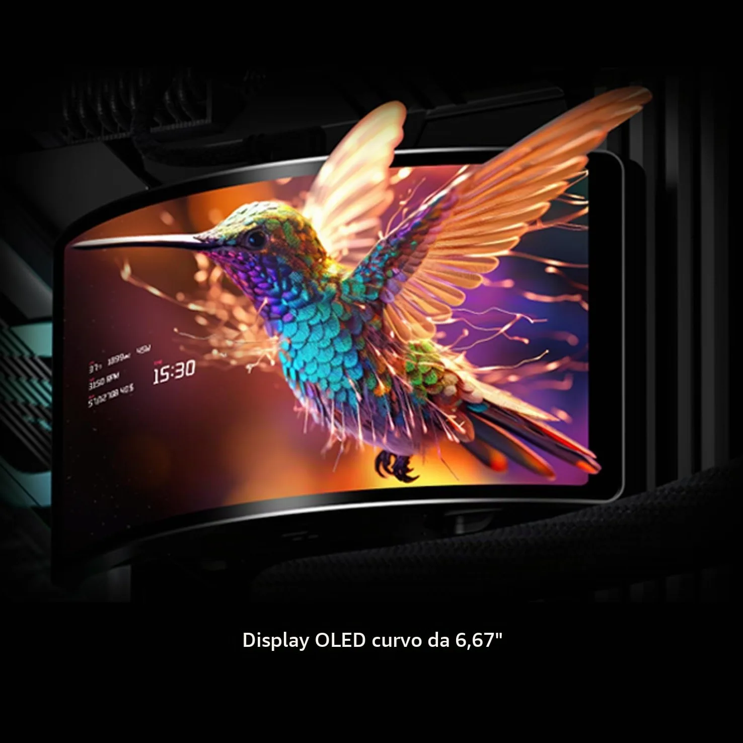 Thermalright Rainbow Vision 360 TURBO ARGB Nero Radiatore Liquido CPU, per AM5/Intel LGA1851/1700, 6,67 pollici Ventosa Magnetica Curva Schermo con Risoluzione 2400 x 1080