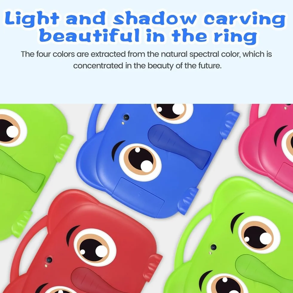 7 tablet per bambini, Quad Core, 1+8G, Dual Card, Android 7.0, tablet per studio e formazione, regalo per bambini, software per bambini, rosa