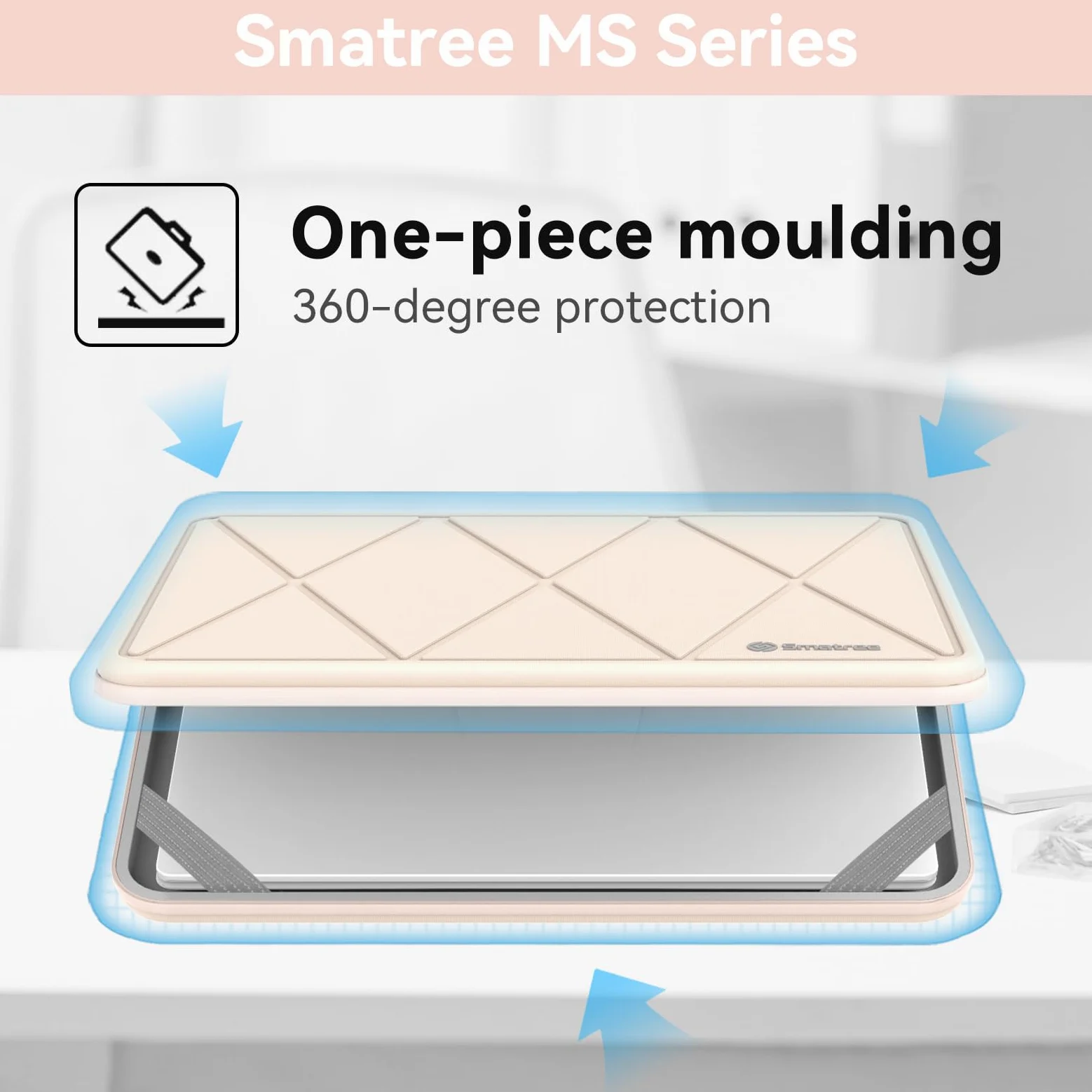 Smatree MS49TW - Custodia protettiva rigida per laptop da 14", compatibile con Dell XPS 14/Latitude, Lenovo IdeaPad/ThinkBook, HP Elite/Elitebook/ProBook, ASUS Vivobook, MSI/ACER/GIGABYTE, bianco