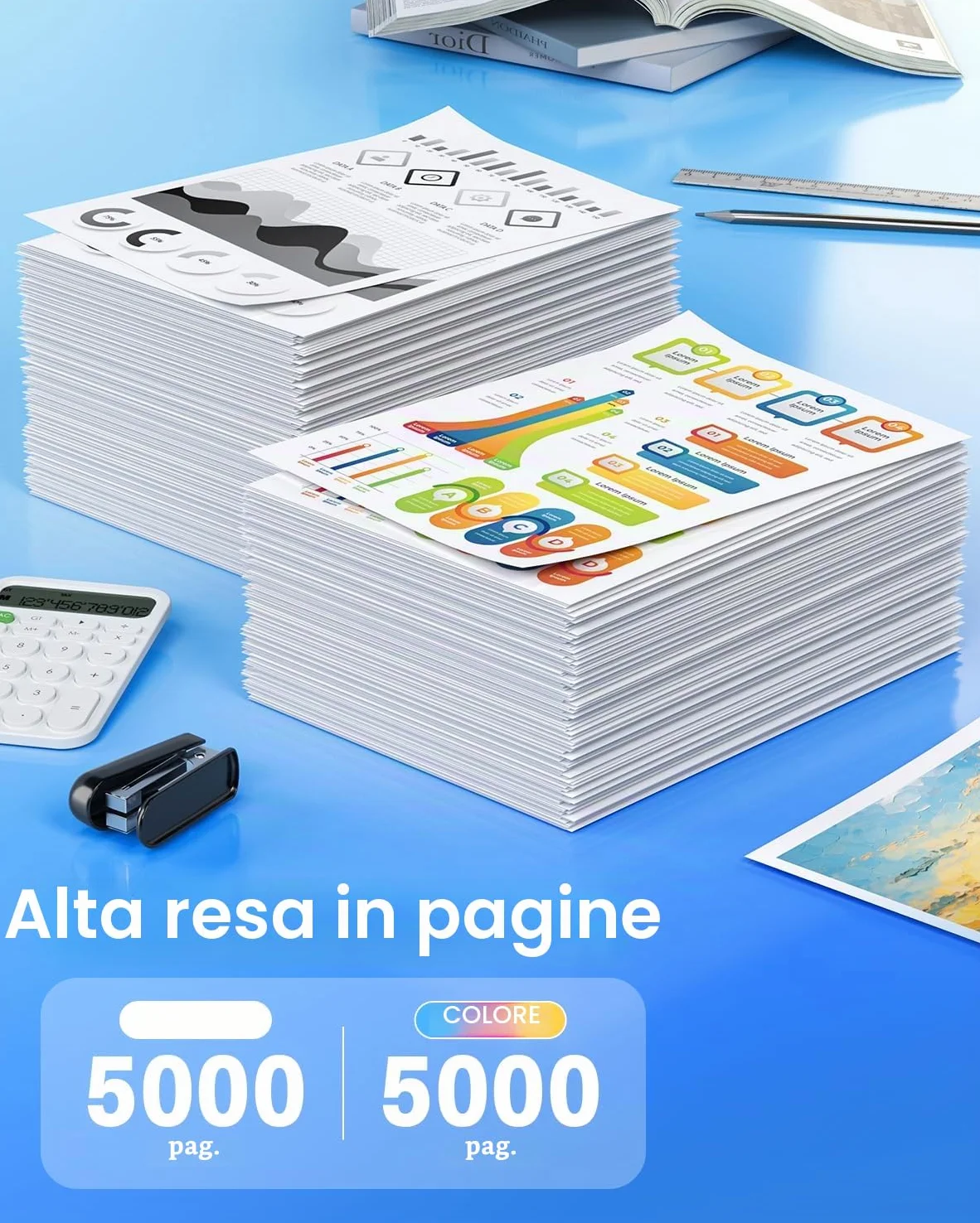 Skydo Cartucce d'inchiostro T11D ad alta capacità, compatibili con Epson T11D1, T11D2, T11D3, T11D4 per Workforce-Pro WF-C5390DN, WF-C5390DW, WF-C5390DW BAM, WF-C5890DW, WF-C5890DWF BAM