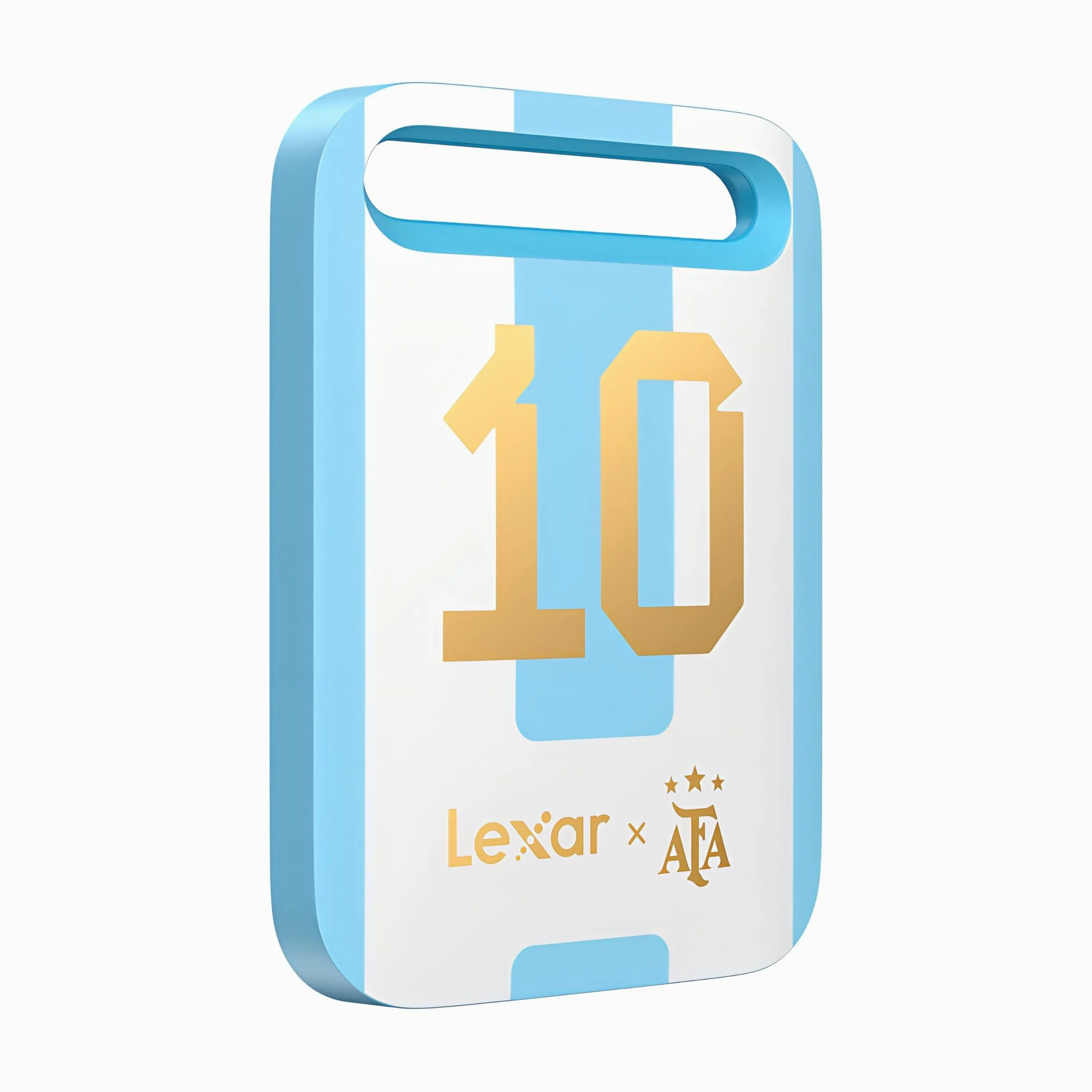 Lexar SL260 Air SSD portatile da 512GB, Edizione AFA, co-branding Campionati del Mondo Argentina, USB 3.2 Gen 1, scrittura fino a 400 MB/s, ultracompatto e leggero per iPhone 17, Android, iPad