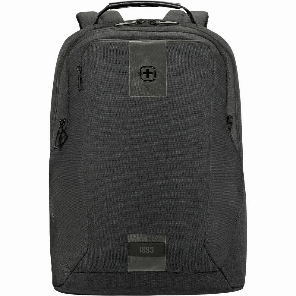 WENGER Zaino Porta PC MX ECO Professional con Tasca per Tablet, Notebook 16”, Tablet 10”, Organizer, 20 l, Uomo Donna, Ufficio Viaggi di Lavoro Università, Nero, Sostenibile, 612261