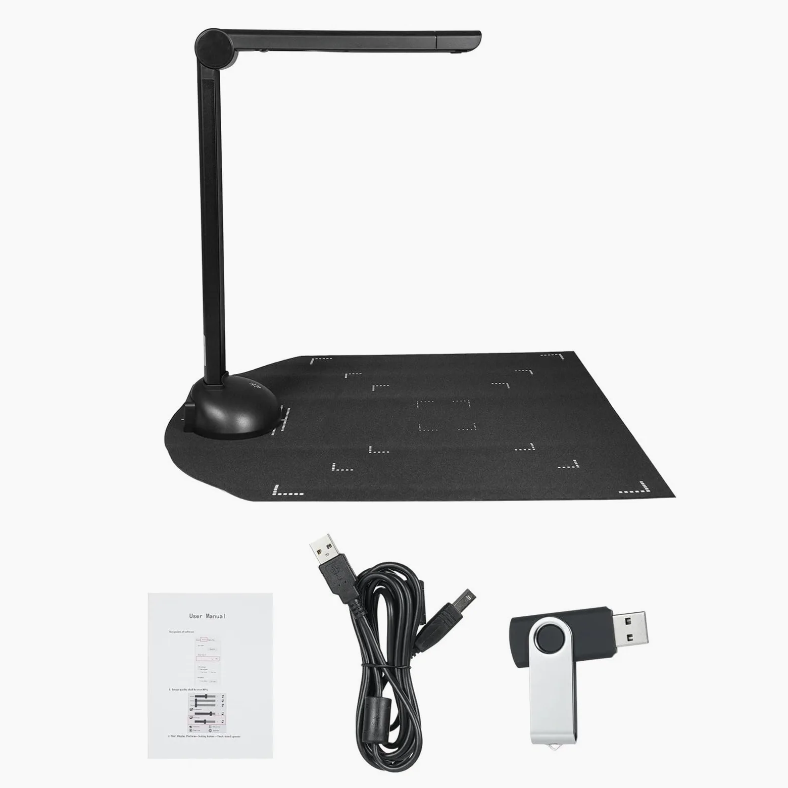 Scanner portatile, Scanner For Documenti Formato A3 A4 Con Luce Di Riempimento A LED HD Da 16 Megapixel, Scansione Ad Alta Velocità, Supporto OCR Multilingue