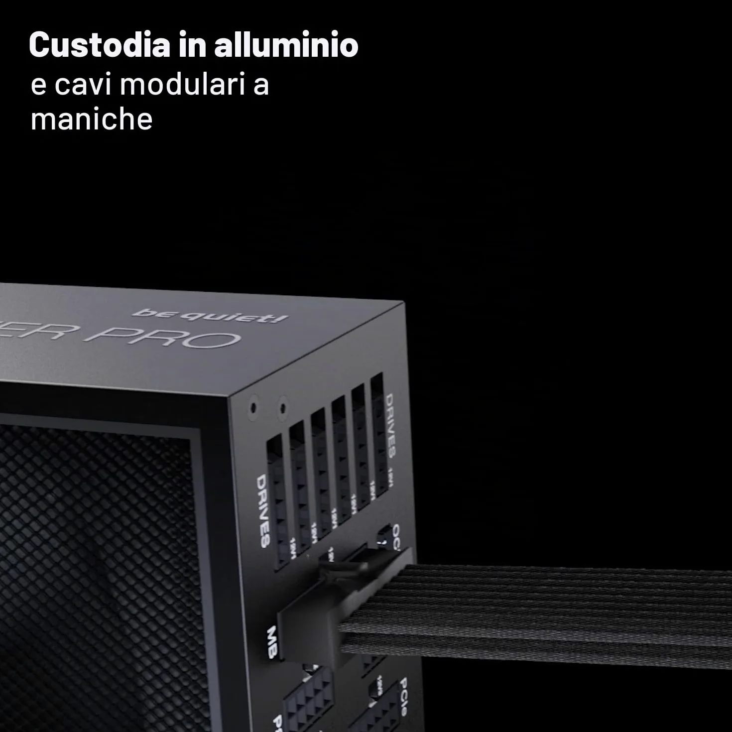 be quiet! Dark Power Pro 13 1600W alimentatore, ATX 3.1, 80 PLUS Titanium, regolazione digitale, ventola Silent Wings virtualmente inudibile, per GPU PCIe 5.1 e PCIe 6+2, cavo 12V-2x6 incluso