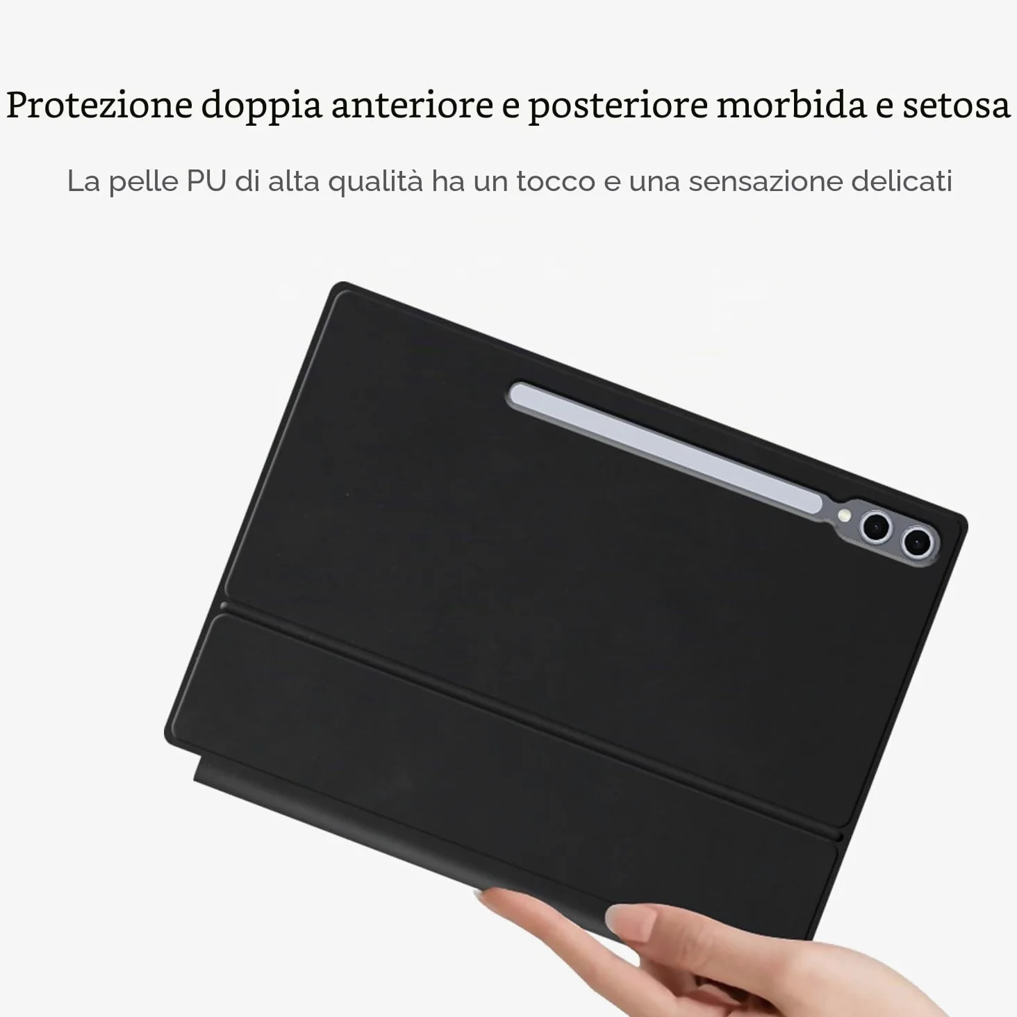 Custodia con Tastiera per Samsung Galaxy Tab S8 Ultra 14.6'' 2022, Supporto a Sbalzo Magnetico Galleggiante, Custodia Protettiva Ultrasottile con Tastiera Retroilluminata