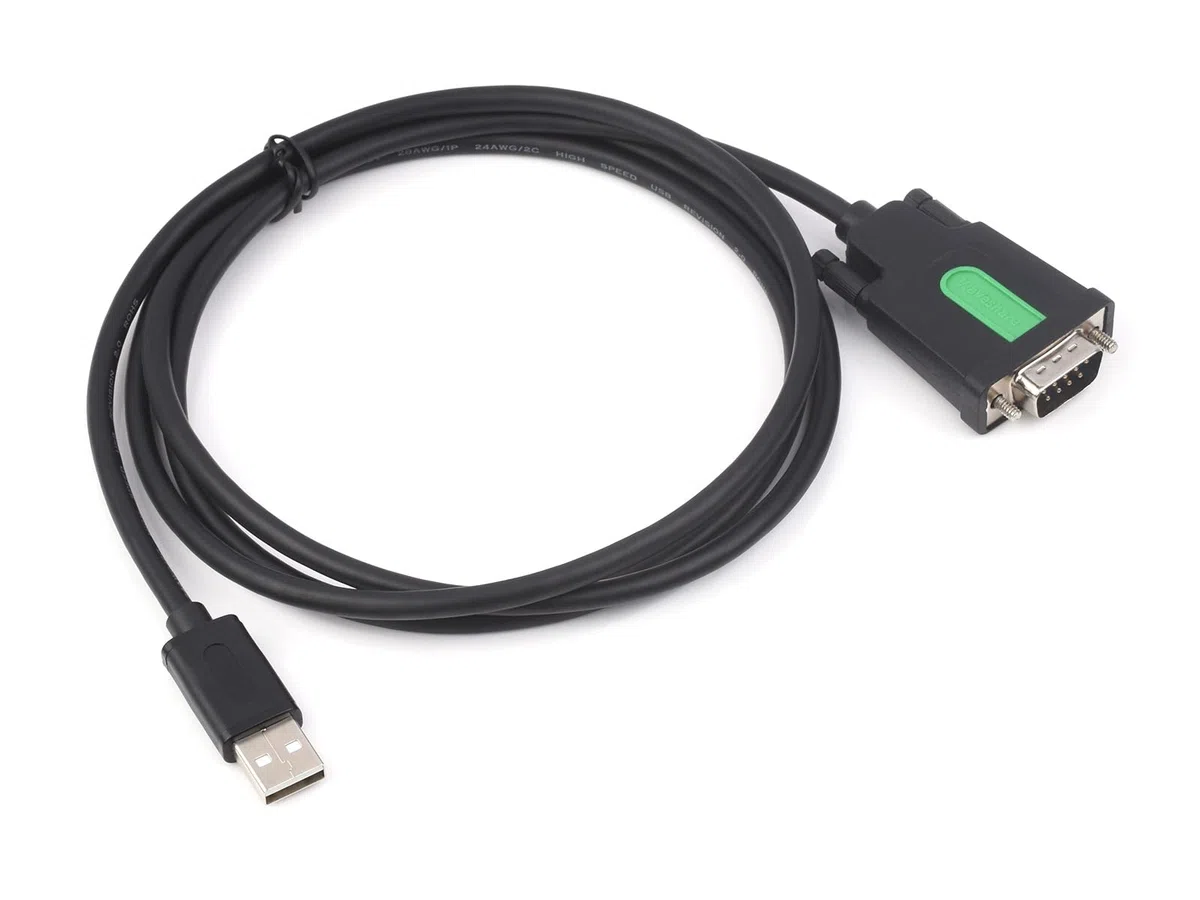 Waveshare Industrial USB to RS232 Adapter with Original FT232RL FTDI Chip,USB Type A to RS232 Male DB9 (9Pin) Serial Converter Cable for Cashier Register,Modem,Scanner,Digital Cameras, 5FT/1.5m
