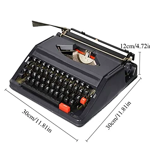 Macchina da scrivere manuale, macchina da scrivere portatile retrò, porta esperienza di scrittura nostalgica, design retrò, adatta per l'ufficio domestico