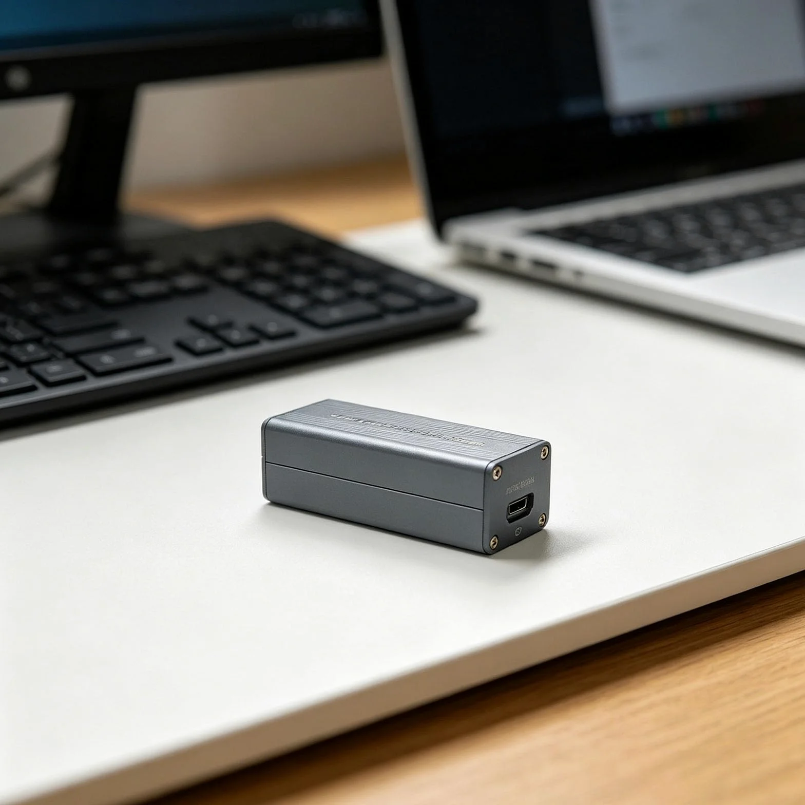 Adattatore LAN esterno con connessione USB C, dongle Ethernet in metallo per computer desktop e laptop, dimensioni compatte da viaggio per trasporto all ' uso Dongle Lan Ethernet per computer