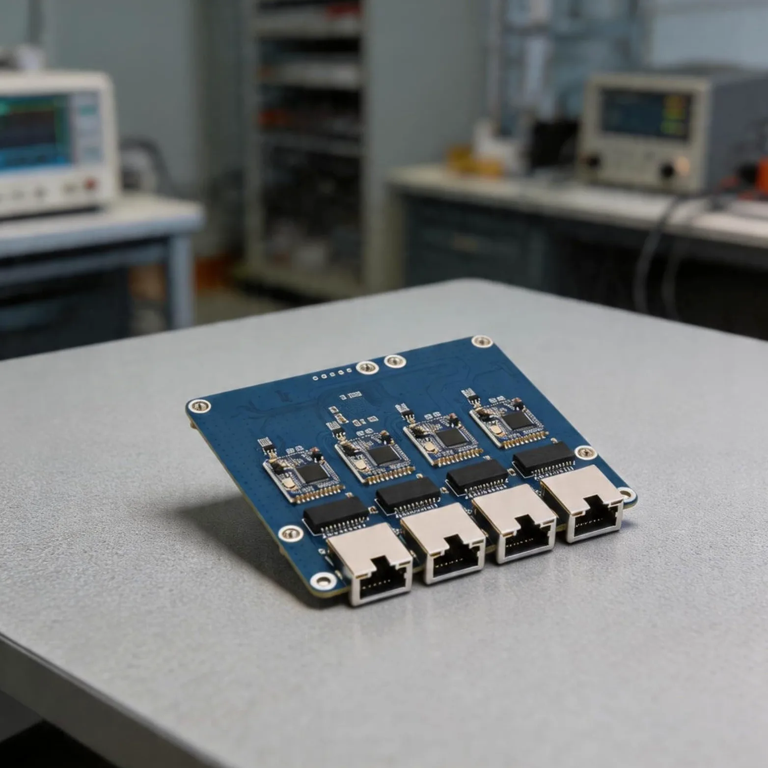 Scheda adattatore Ethernet a 4 porte senza driver per Raspberry Pi 5, hub di rete Gigabit che supporta la trasmissione rapida dei dati 2.5G (scheda Gigabit ETH)