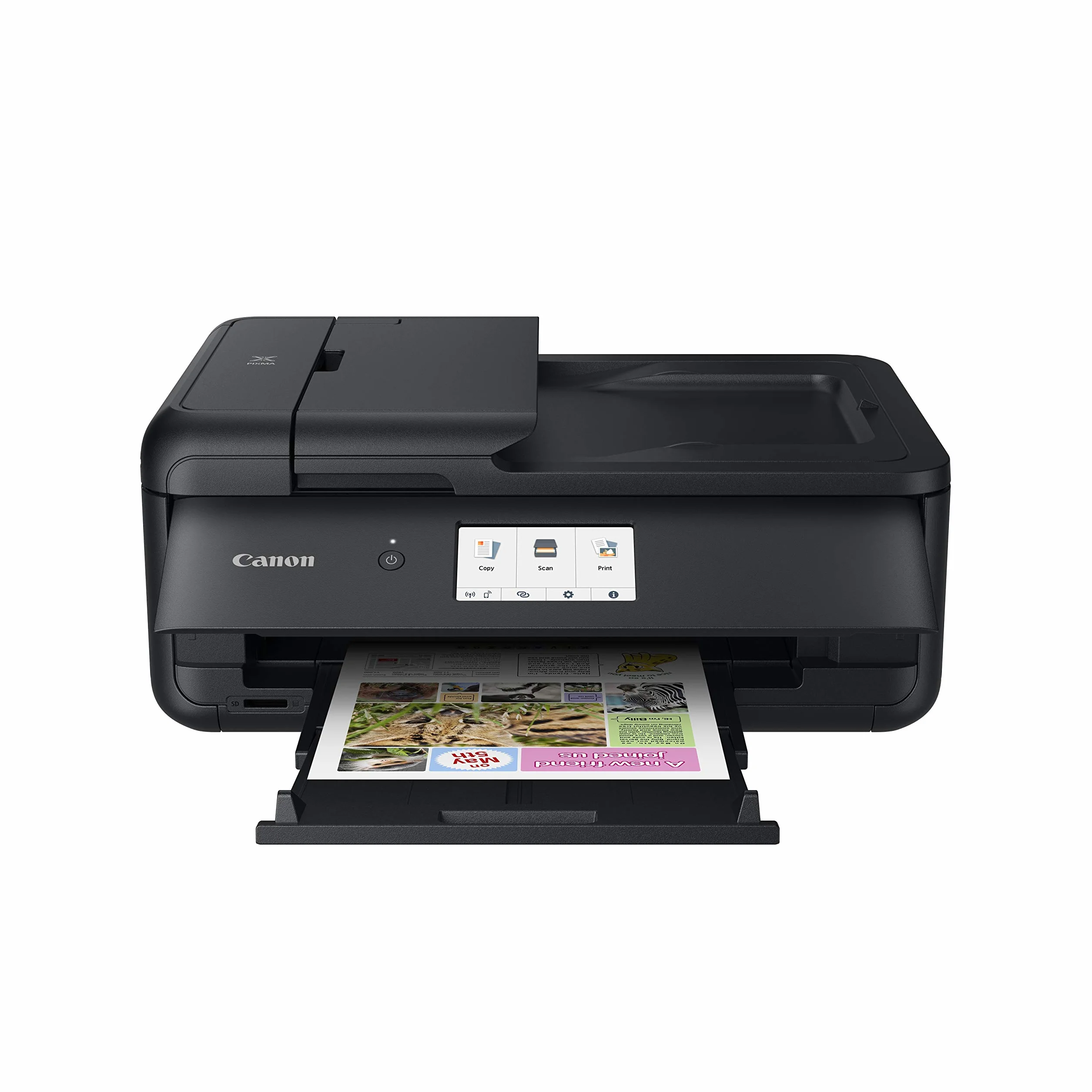 Canon PIXMA TS9550a stampante fotografica A3 multifunzione, Alimentatore automatico di documenti, WIFI, touch screen 4,3 pollici, 5 inchiostri separati, doppia alimentazione carta, colore nero