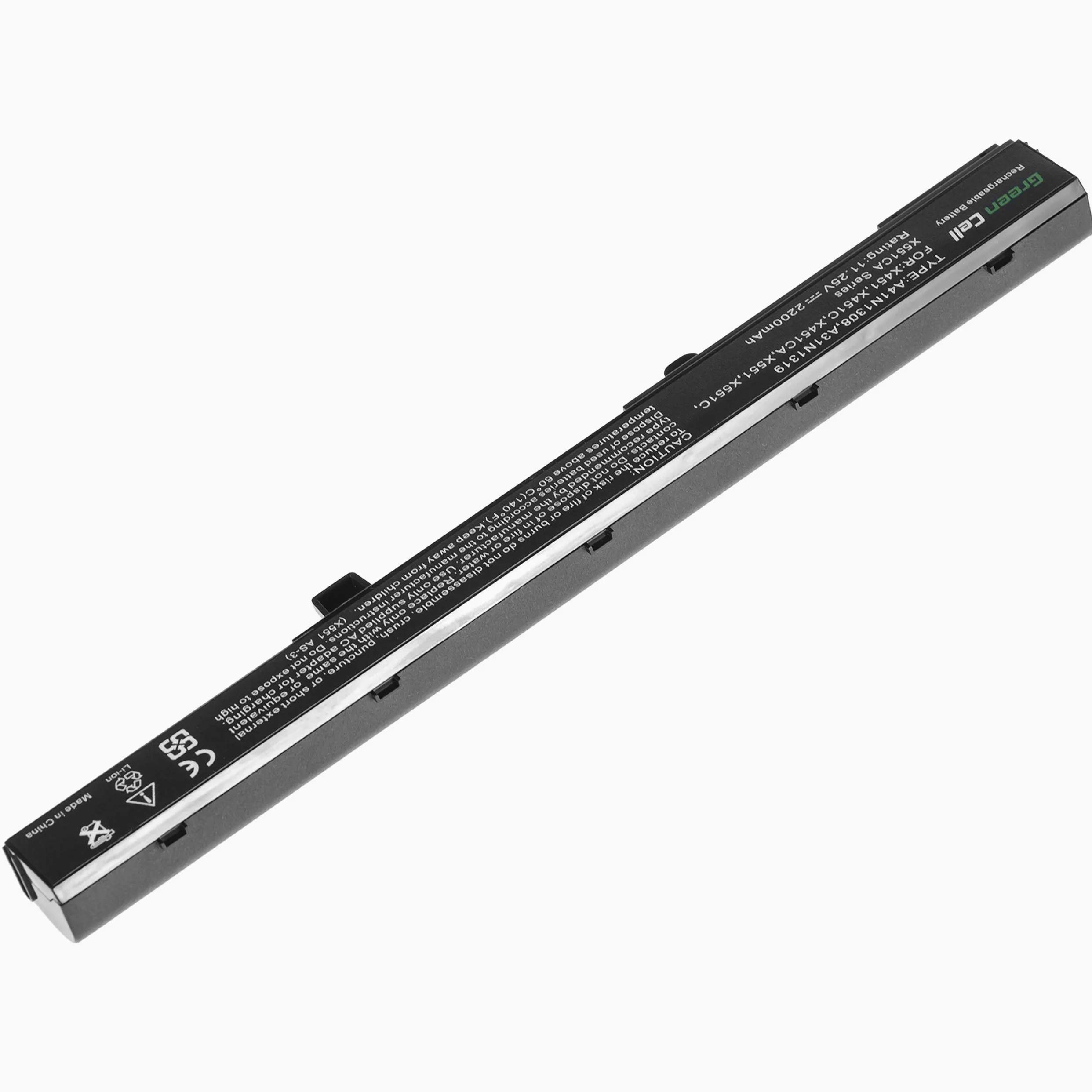 Green Cell Batteria Asus A31N1319 A31LJ91 per Portatile Asus X551 X551C X551CA X551M X551MA X551MAV R512 R512C D550 D550C F551C F551CA F551M F751L R508CA R509 R512CA X451 X451CA X451MAV X751L (11.25V)