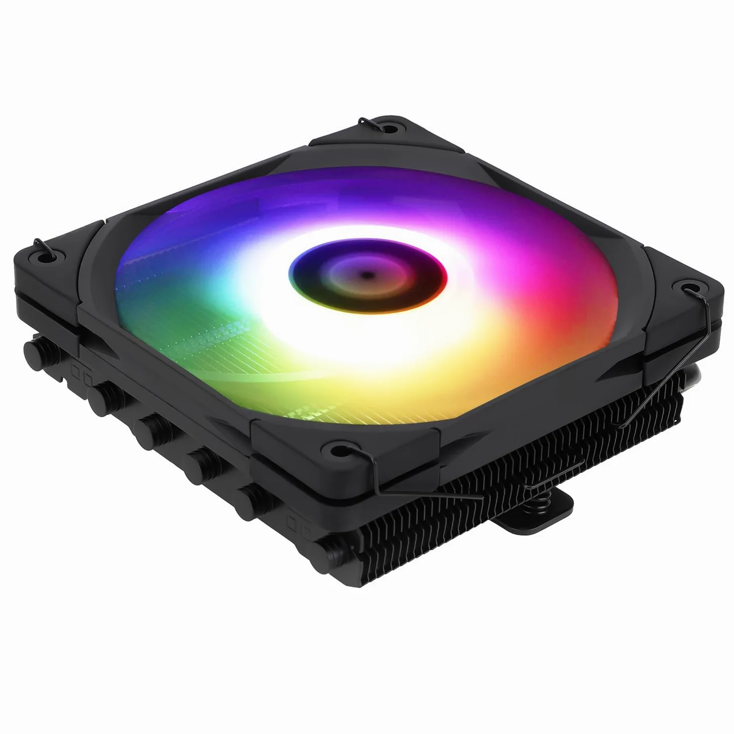 TR-Thermalright AXP120 X67 Black ARGB CPU Cooler 6 Heatpipes, silenziosa ventola 120 mm, 1800 RPM, per AMD AM4/AM5, Intel LGA1851/1700/115x/1200/2011, profilo basso ITX PC Cooler Nero
