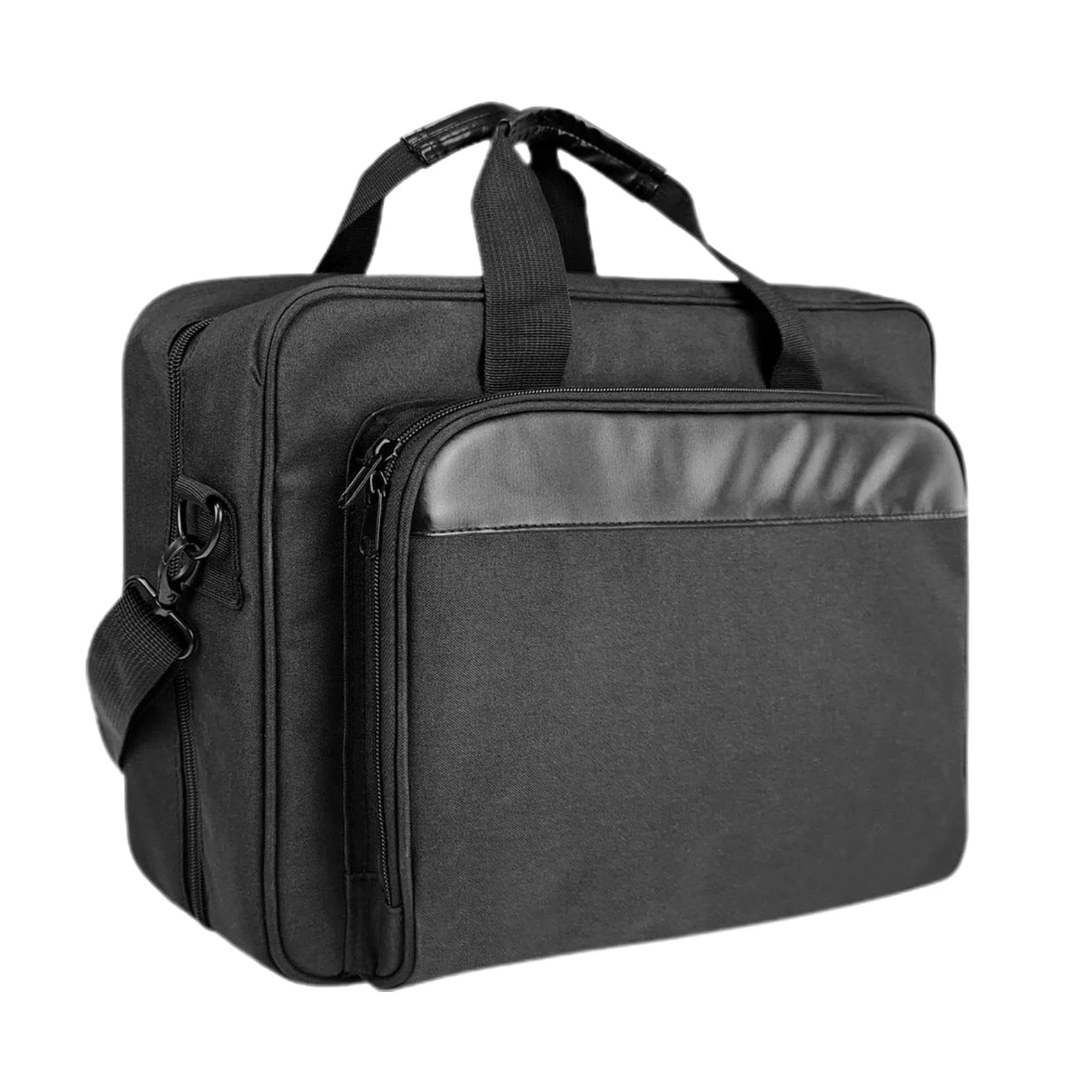 Borsa per computer portatile e stampante, con tracolla imbottita in | poliestere, grande capacità, organizer per stampante portatile, borsa da viaggio per ufficio e lavoro