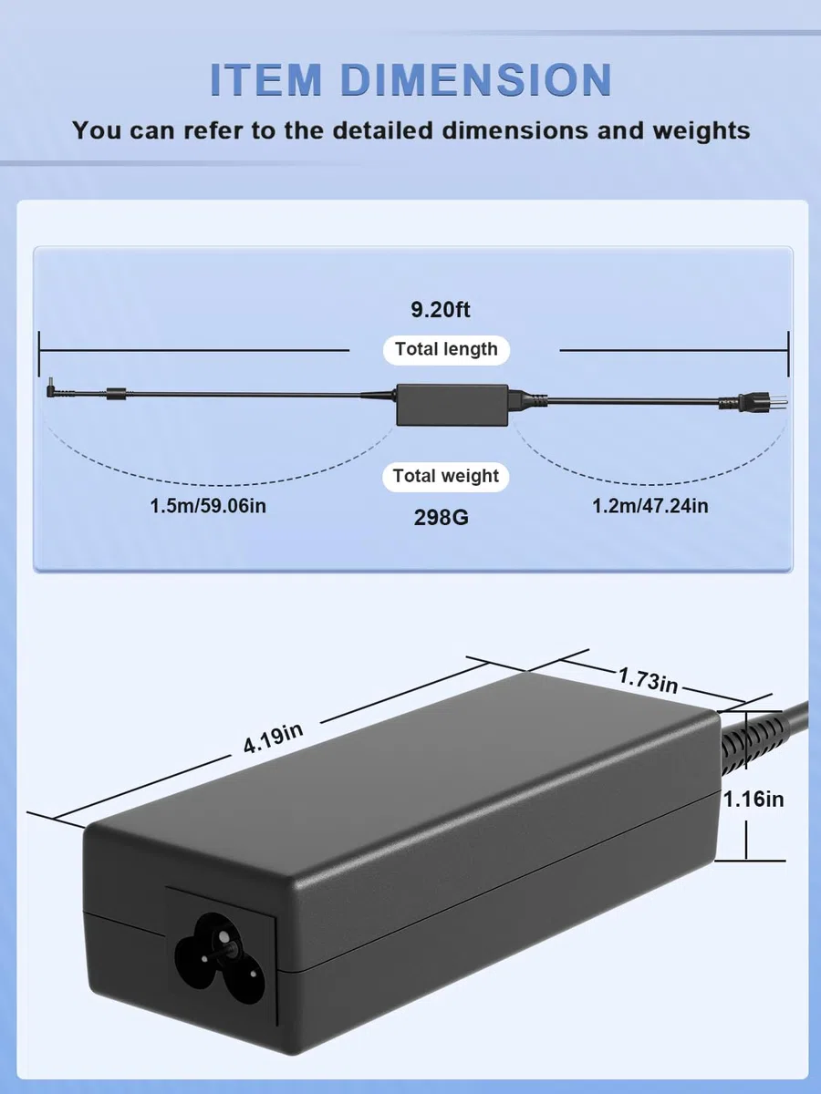 Alimentatore 19V Compatibile Con LG 32" 27" 24" 23" 22" 20" 19" E Samsung TV UN32J4000 UN32J5003 UN32J5205 A5919-RDY Odyssey G51C G5A G5 G3 G5A G4B G3A Curved Gaming Monitor Caricatore