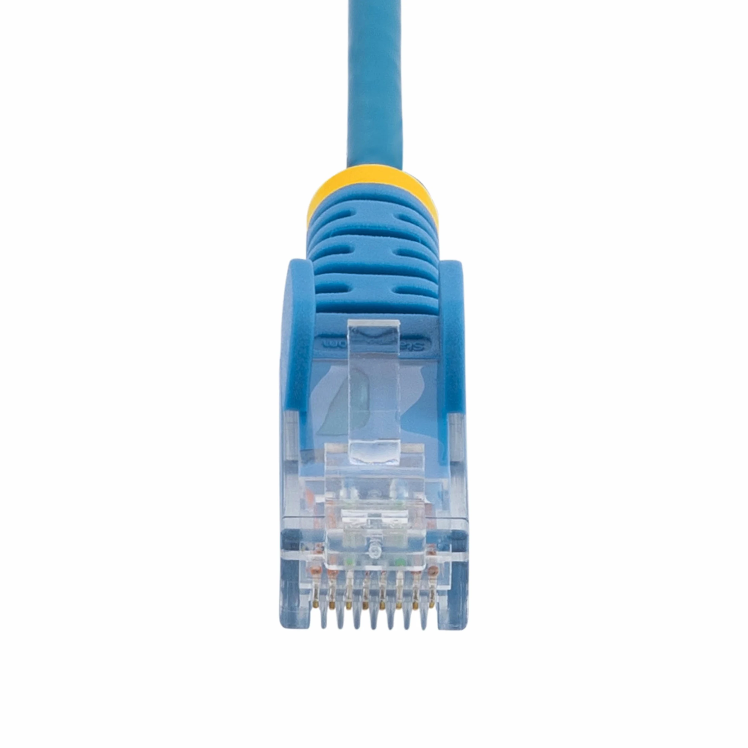 StarTech - Cavo CAT6 sottile blu da 15,2 cm, confezione da 10, antigroviglio, RJ45, LSZH, 28 AWG, in puro rame nudo, cavo patch di rete sottile