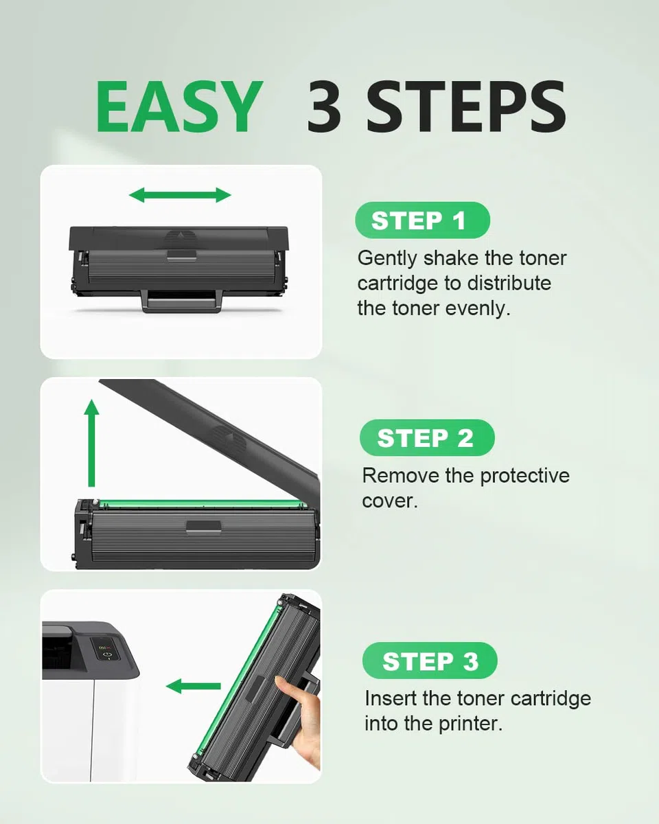 colorfly 106A Cartucce di toner Sostituzione per HP 106A W1106A , per Laser MFP 137fnw 137fwg MFP 135a 135w 135r 135wg per HP Laser 107w 107a 107r, (Con Chip, 1 Nero)