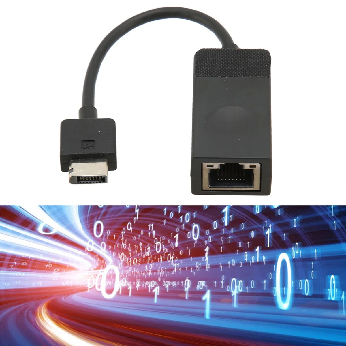 Bewinner Adattatore Ethernet RJ45 01YU026, Adattatore di Estensione Ethernet RJ45 NJ45, Adattatore Ethernet velocità di Trasmissione 10/100 Mbps per X280 X390 Yoga X395 T14s X13 T490 T495s