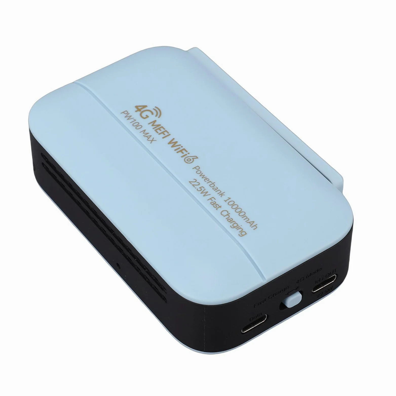 Zerodis Hotspot LTE Portatile, Router Mobile 4G LTE con Batteria da 10000 MAh, Slot per Scheda SIM, Collega Fino a 16 Dispositivi, WiFi da 300 Mbps a 2,4 GHz per Viaggiatori d'affari e Viaggi