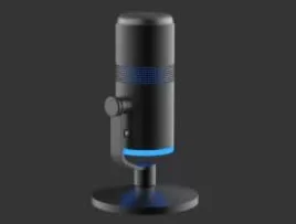 Anker PowerCast M300, microfono USB per PC, qualità della voce in streaming, giochi, Twitch, Youtube, uscita cuffie, controllo guadagno e mute, compatibile Plug and play per dispositivi