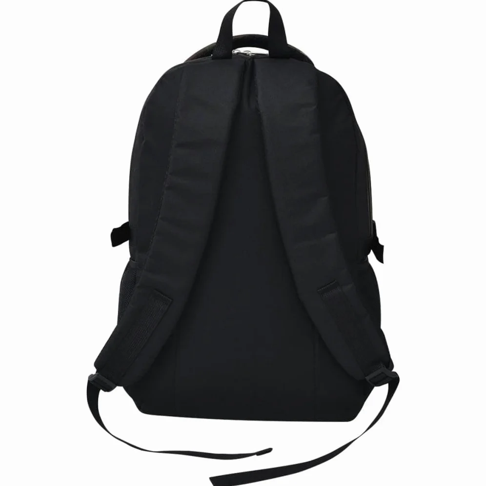 Zaino Scuola 40L Nero e Mimetico in Poliestere 600D Rivestito 33x17x50 cm Idrorepellente con Spallacci Imbottiti 3 Scomparti Scomparto Laptop per Scuola Università Viaggio