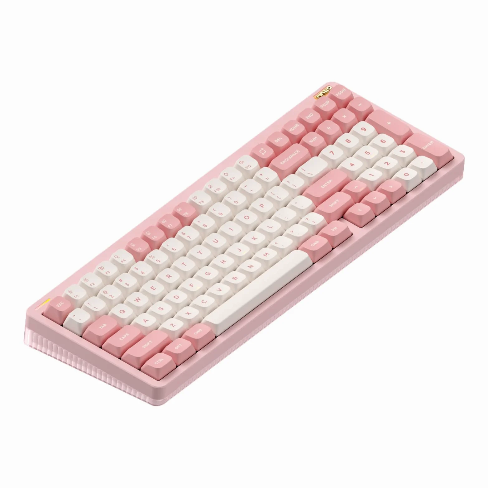 nuphy Tastiera wireless Halo96 V2, struttura con guarnizione, tastiera da gioco sostituibile a caldo al 96%, tastiera meccanica retroilluminata RGB a 99 Kyes, supporto QMK/VIA, Bluetooth/USB-C/2,4 GHz