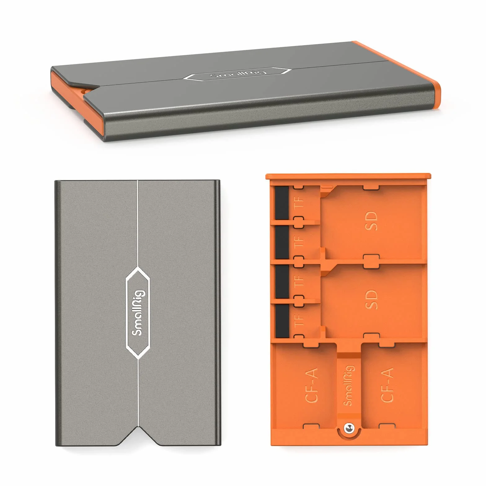 SMALLRIG Porta Scheda SD Custodia per Scheda di Memoria 8 Slot per 2 Schede SD + 2 Schede CFexpress Tipo-A + 4 Schede TF - 4107