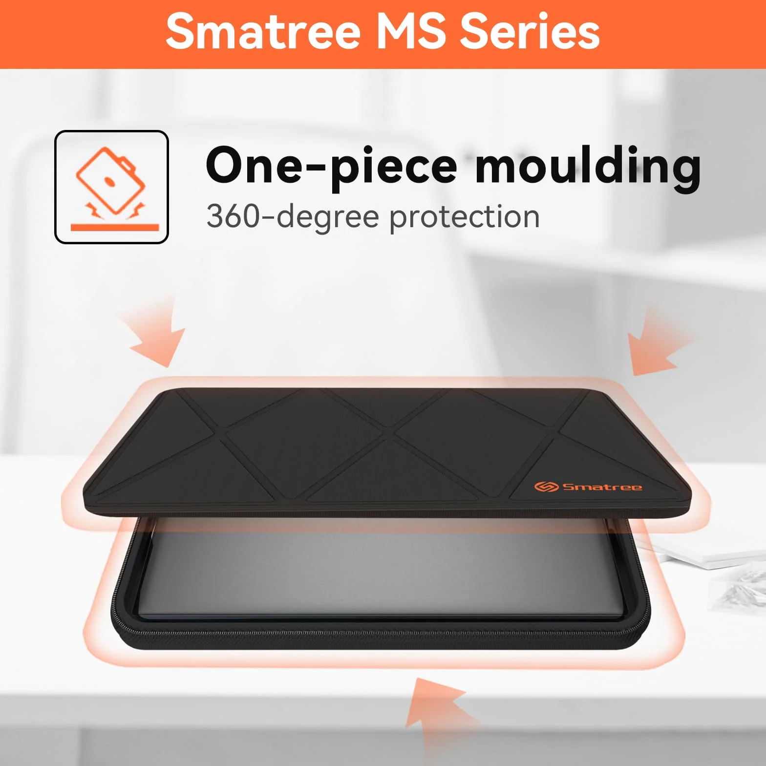 Smatree MS133 custodia rigida in EVA idrorepellente con supporto per 18 pollici MSI Vector A18 HX,Raider A18 HX,Raider 18 HX A14V,Stealth 18 AI Studio A1V,CreatorPro X18 HX-A14V custodia